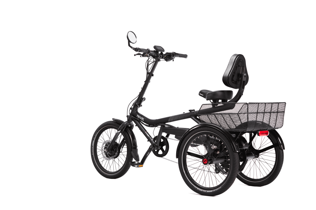 e-Azteca Electric Red Tricycle with Basket - 14 AH Battery | ZIZE Bikes