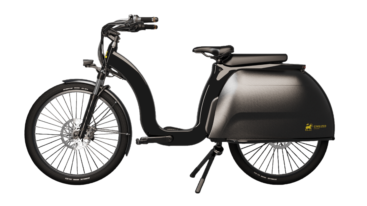 Civilized Cycles Model 1 black left-PhotoRoom.png-PhotoRoom