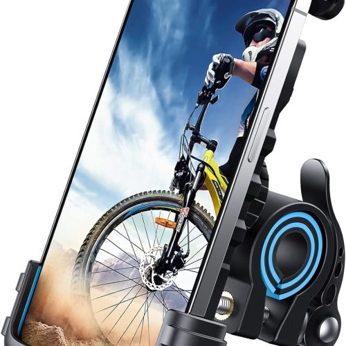 ZIZE Bikes - Lamicall Bike Phone Holder, Motorcycle Phone Mount - Motorcycle Handlebar Cell Phone Clamp, Scooter Phone Clip for iPhone 15 Pro Max/Plus, 14 Pro Max, S9, S10 and More 4.7" to 6.8" Smartphones