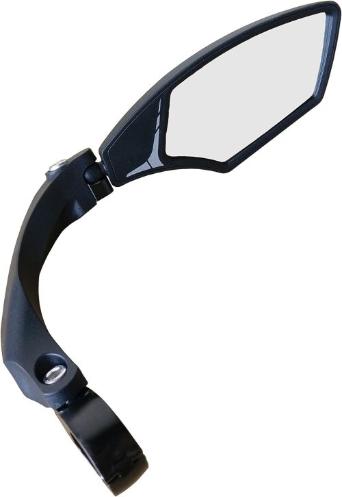 ZIZE Bikes - Hafny NEW Handlebar Bike Mirror, HD,Blast-resistant, Glass Lens, HF-MR095 (Anti-glare left)