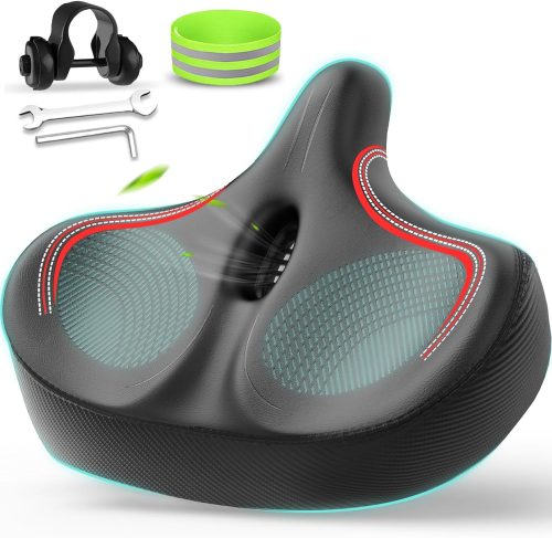 ZIZE Bikes - YODOTE Oversized Bike Seat for Peloton Bike & Bike+, Comfort Wide Bike Seat Bicycle Saddle Replacement for Women & Men, Compatible with Peloton, Spin Bike, Exercise Bike or Road Bike