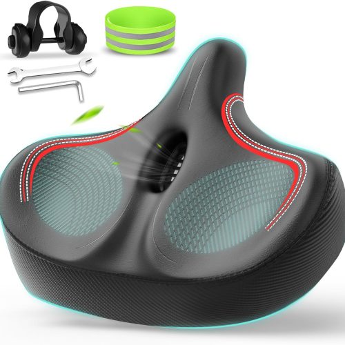 ZIZE Bikes - YODOTE Oversized Bike Seat for Peloton Bike & Bike+, Comfort Wide Bike Seat Bicycle Saddle Replacement for Women & Men, Compatible with Peloton, Spin Bike, Exercise Bike or Road Bike