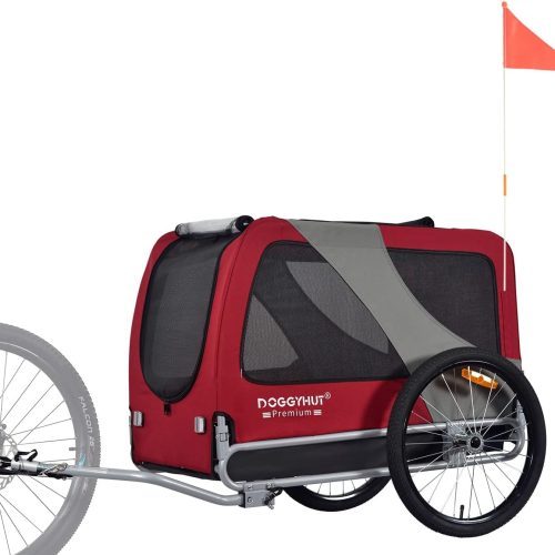 ZIZE Bikes - Doggyhut Premium Pet Bike Trailer Bicycle Trailer for Medium or Large Dogs, Dog Bicycle Carrier