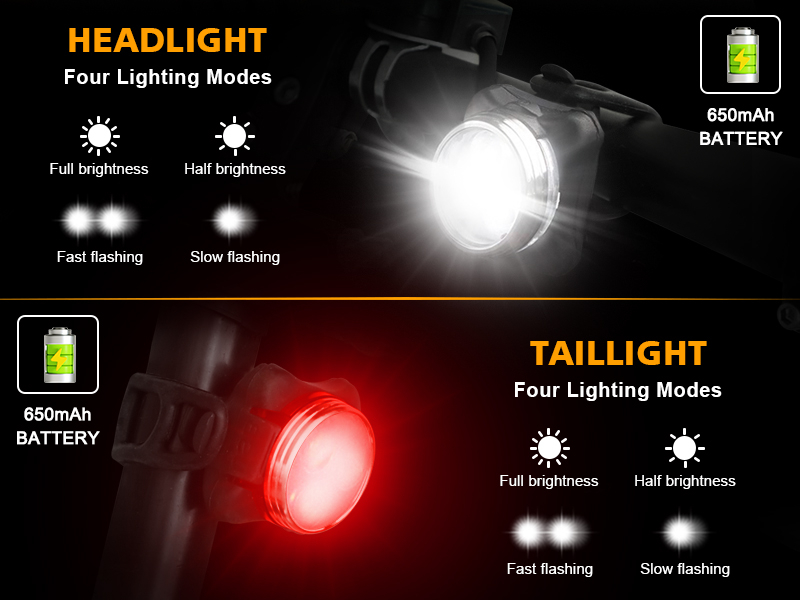 4 lighting modes