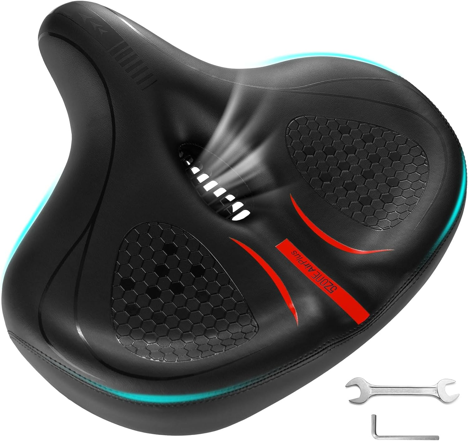 Favoto Oversized Bike Seat Peloton Seat Cushion - Ebike Seat Exercise Seat  Cushion Bike Saddle Fit Stationary or Road Bikes, Extra Comfort Wide  Universal Electric Bicycle Seat for Men & Women
