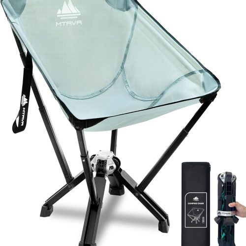 ZIZE Bikes - MTRVR Folding Camping Chairs, Portable Camp Chair, Lightweight, Compact, and Heavy-Duty - Perfect for Outdoor Camping, Beach, Lawn, Travel, and Sports, Supports 600 lbs