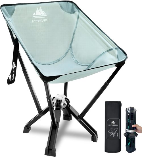 ZIZE Bikes - MTRVR Folding Camping Chairs, Portable Camp Chair, Lightweight, Compact, and Heavy-Duty - Perfect for Outdoor Camping, Beach, Lawn, Travel, and Sports, Supports 600 lbs