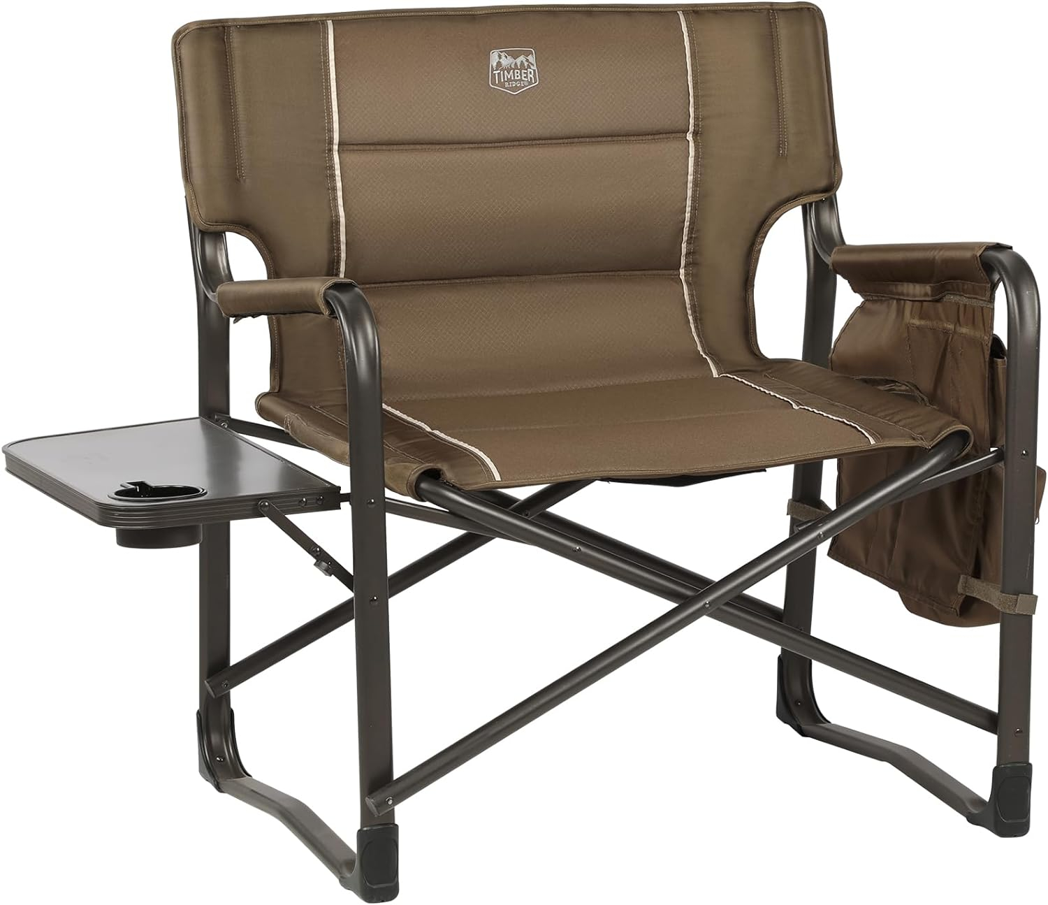 TIMBER RIDGE XXL Upgraded Oversized Directors Chairs with Foldable Side  Table, Detachable Side Pocket, Heavy Duty Folding Camping Chair up to 600  Lbs Weight Capacity (Gray) Ideal Gift