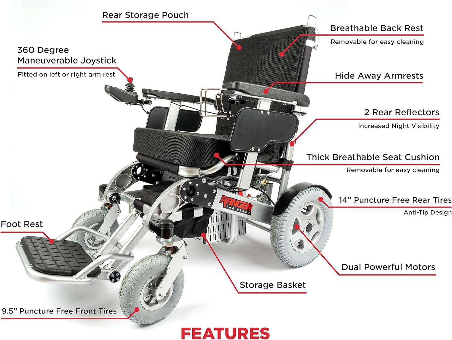 Porto Mobility Ranger Quattro (The Beast) Ultra Exclusive Foldable