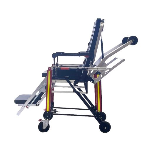 ZIZE Bikes - MS3C-1000 PRO Commercial Heavy Duty/Bariatric Folding Lightweight Stretcher-Chair, Weight Capacity 550 lbs
