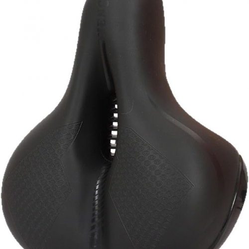 ZIZE Bikes - Ascent Bicycle Seat Ergonomic Shape for Hip Comfort, Shock-Absorbing Design, Breathable Fabric, Suitable for Road & Mountain Biking, Secure Installation